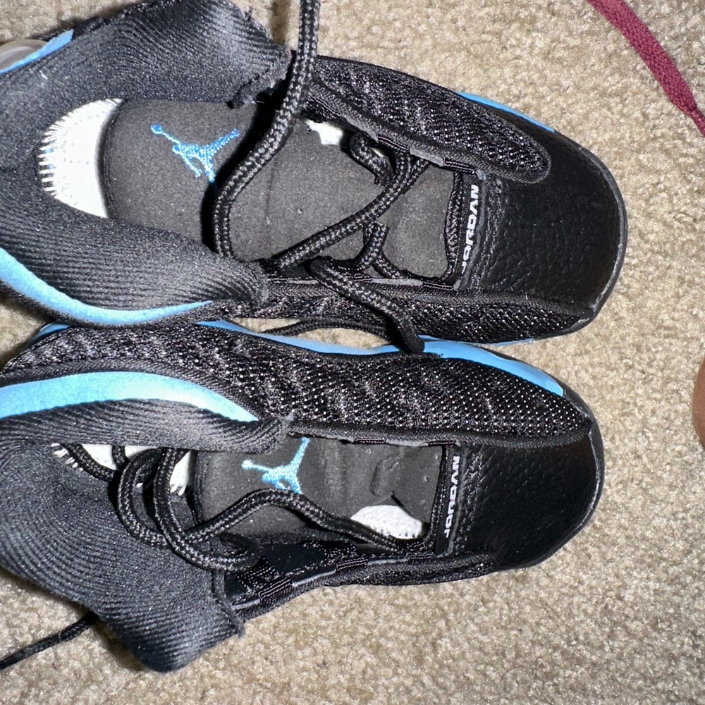 Baby blue and black toddler Jordan